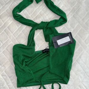 PLT NWT  wrap around CROP TOP